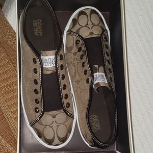 Vintage New Brown COACH Slip-On Shoes